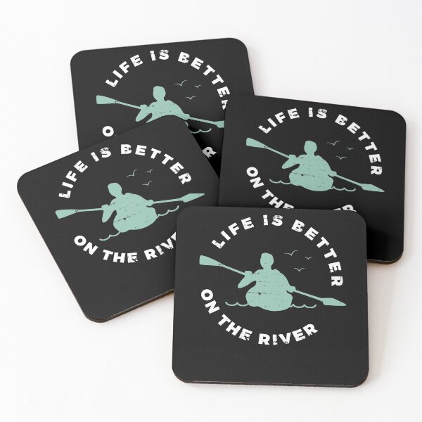 Item preview, Life Is Better On The River Kayaking Canoe Kayaker Paddling designed and sold by jeffded.