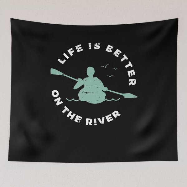 Item preview, Life Is Better On The River Kayaking Canoe Kayaker Paddling designed and sold by jeffded.