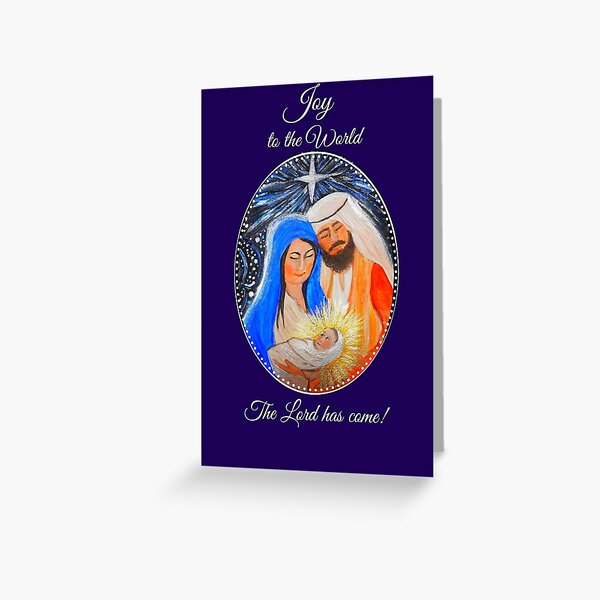 Nativity Christmas card, Nativity Christmas gifts and accessories Greeting Card