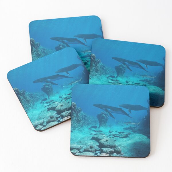 Item preview, Underwater seascape whales Pacific ocean designed and sold by Seaphotoart.
