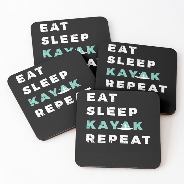 Item preview, Eat Sleep Kayak Repeat Kayaking Canoe Kayaker Paddling designed and sold by jeffded.