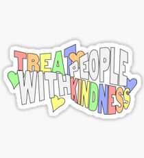 Treat People With Kindness Rainbow Sticker