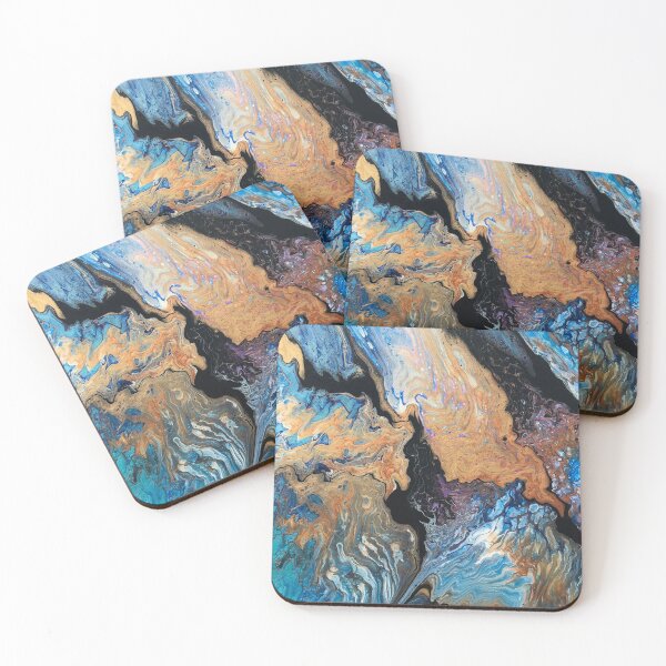 Item preview, Blue, Copper, Gold, Black and White designed and sold by Jenea71.