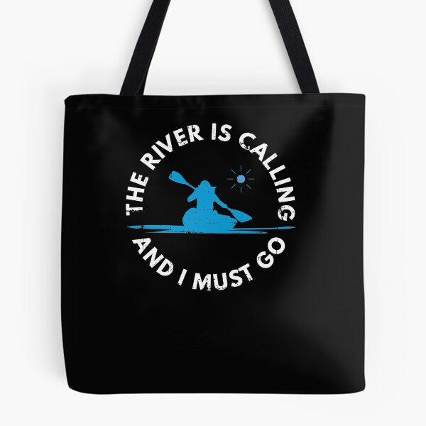 Item preview, The River Is Calling Kayaking Canoe Kayaker Paddling designed and sold by jeffded.