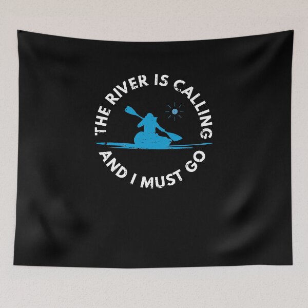 Item preview, The River Is Calling Kayaking Canoe Kayaker Paddling designed and sold by jeffded.