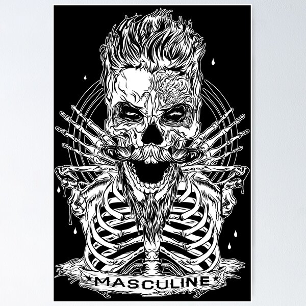 Item preview, MASCULINE MAN BLACK designed and sold by azieescansee.