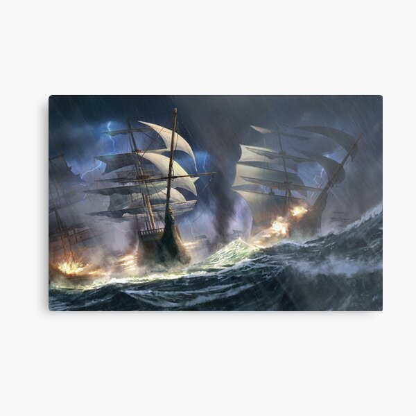 Storms Make Sailors by Shen Fei Metal Print