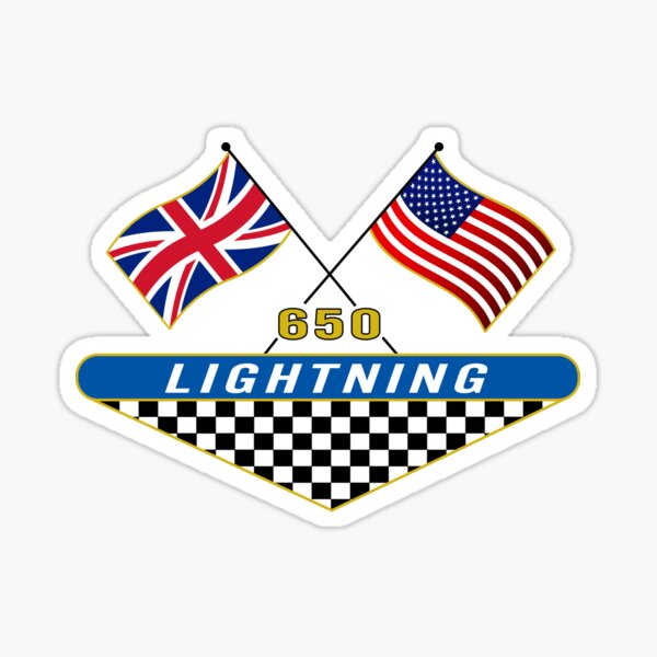 British BSA USA LIGHTNING 650 motorcycle motorbike decal sticker 
