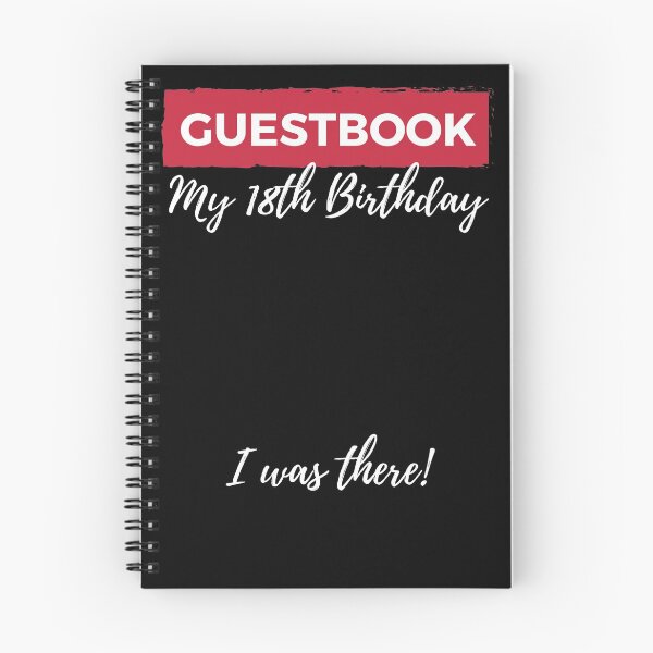 Item preview, Décimo octavo cumpleaños Libro de visitas Decimoctavo regalo de la fiesta de cumpleaños designed and sold by jeffded.