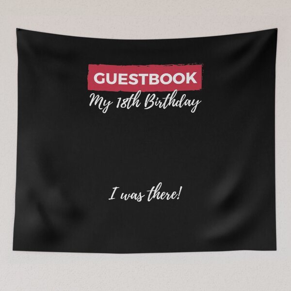 Item preview, 18th Birthday Guestbook Eighteenth Birthday Party Gift designed and sold by jeffded.