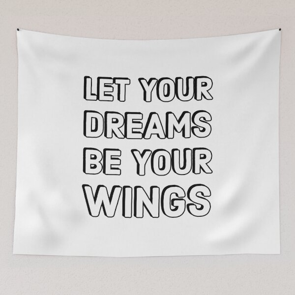 Item preview, LET YOUR DREAMS BE YOUR WINGS designed and sold by Inspirationmotivation.