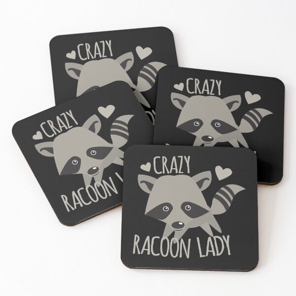Item preview, Crazy Racoon Lady designed and sold by jazzydevil.