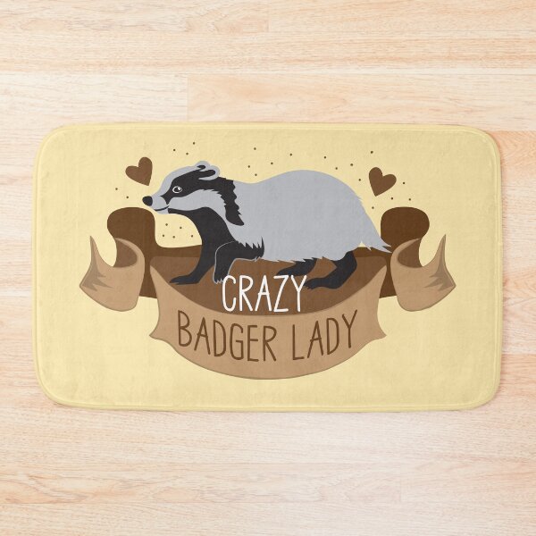 Item preview, Crazy Badger Lady banner designed and sold by jazzydevil.