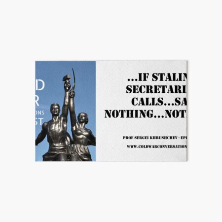 Impression Rigide Khrouchtchev Berlin Est Le Testicule De L Occident Citation Sur La Guerre Froide Par Coldwarpod Redbubble