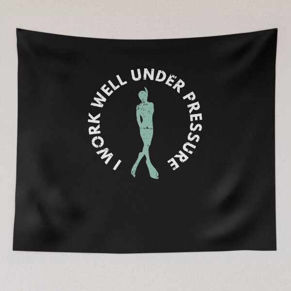 Item preview, I Work  Well Under Pressure Scuba Diving Diver designed and sold by jeffded.