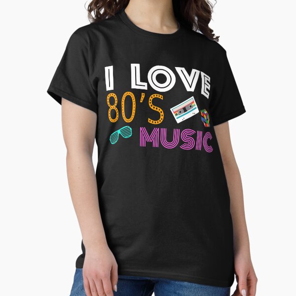 Item preview, I Love 80s Music - 80s Costume, Fancy Dress Halloween designed and sold by JukeLox.