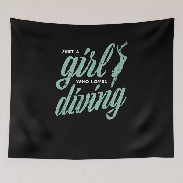 Item preview, Just A Girl Who Loves Diving Scuba Diver Snorkling designed and sold by jeffded.