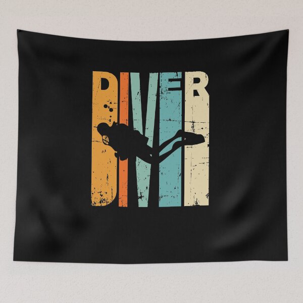 Item preview, Retro Diving Vintage Scuba Diver Snorkling designed and sold by jeffded.