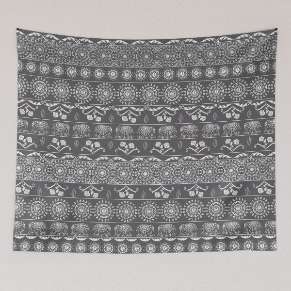 Item preview, Elephant Mandala Dark Gray designed and sold by laura lacina.