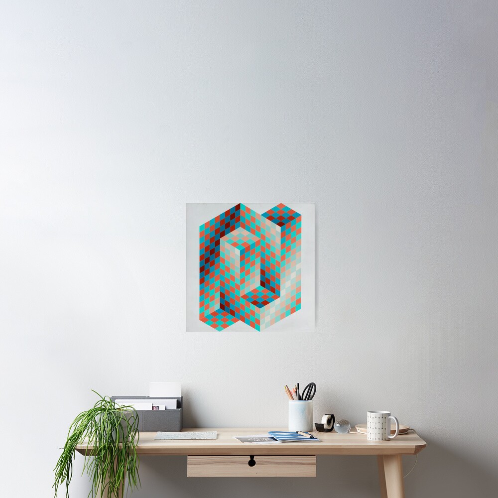 Op Art #OpArt Optical Art #OpticalArt Optical Illusions #OpticalIllusions #Illusion Poster