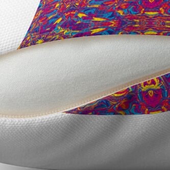 Alternate view of Liquefied Flow II - CMY Throw Pillow