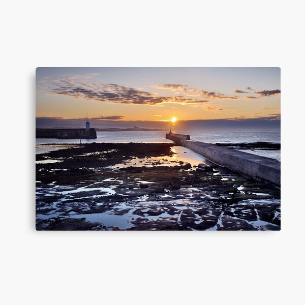 Seahouses Sunset Canvas Print