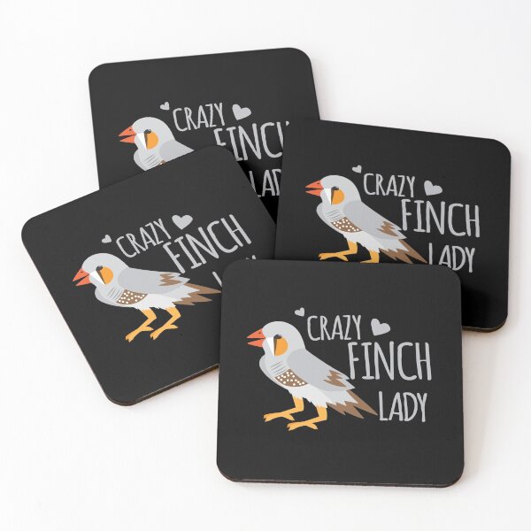 Item preview, Crazy finch lady (zebra finches) designed and sold by jazzydevil.