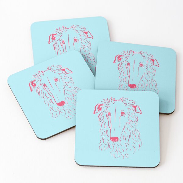 Item preview, Borzoi (Blue and Pink) designed and sold by illucalliart.