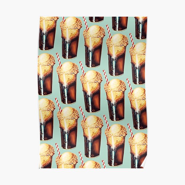 “Root Beer Float Pattern” Poster for Sale by KellyGilleran | Redbubble