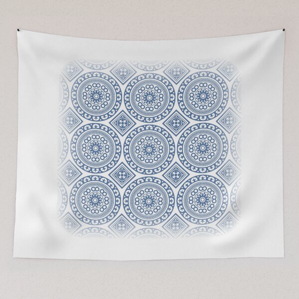 Item preview, Blue Portuguese Tile Nine Circles Opac designed and sold by mattpanta.