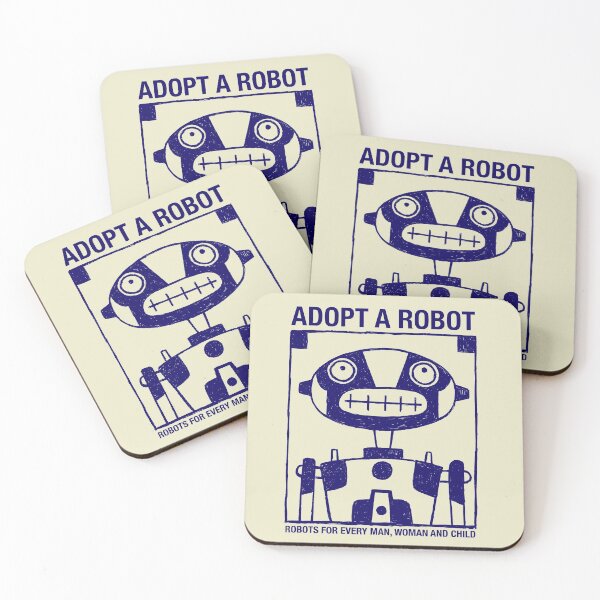 Item preview, Adopt a Robot designed and sold by Rob Colvin.