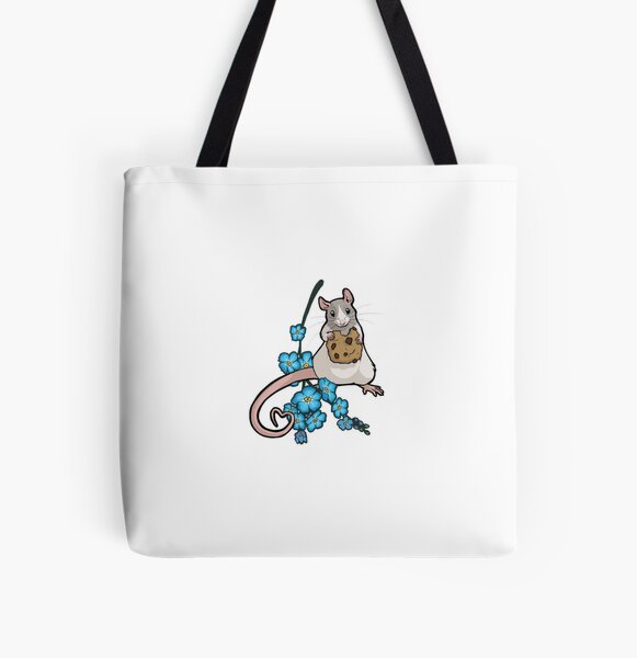 Forget Me Not - Rat 4 - Dove Hooded All Over Print Tote Bag