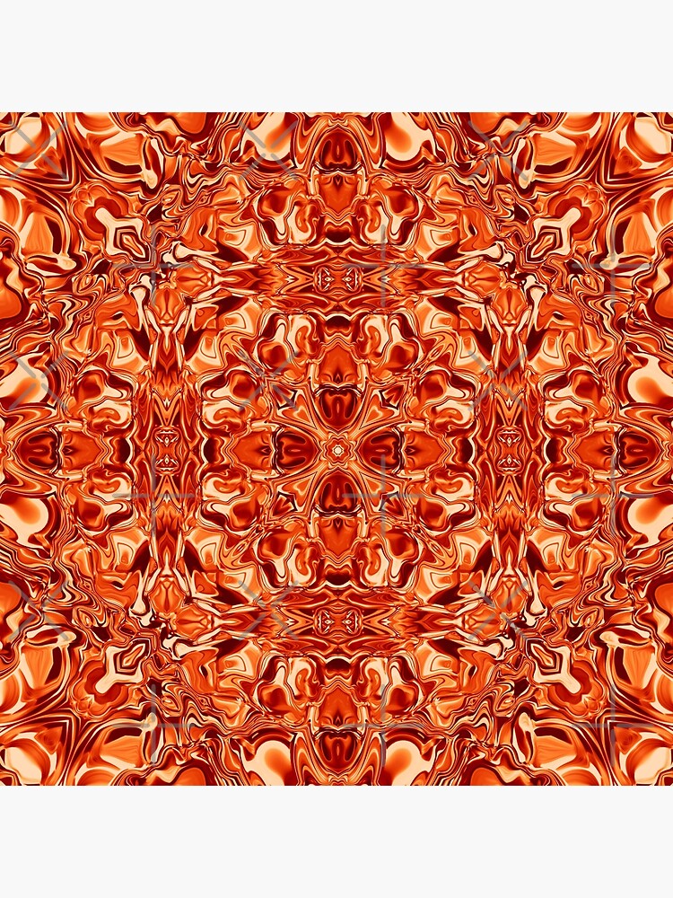 Liquefied Flow II - Orange by ifourdezign