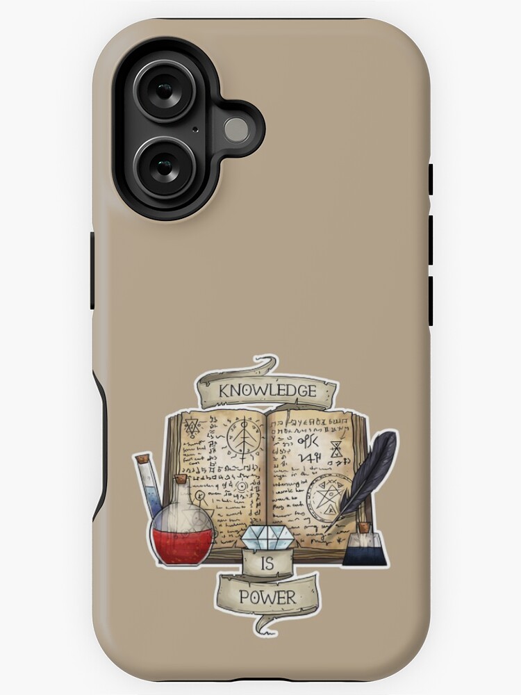 Aperçu 1 sur 4. Coque iPhone avec l'œuvre Mage - La connaissance c'est le pouvoir créée et vendue par sheppard56.