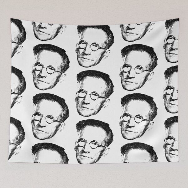Item preview, Erwin Schrödinger Floating Head (contrast 2) designed and sold by GodsAutopsy.