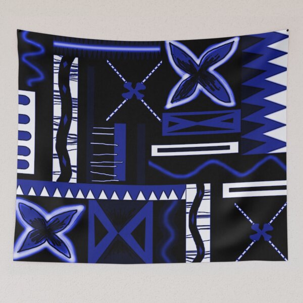 Item preview, Vintage Aloha (blue) designed and sold by Jeremy Crotty.