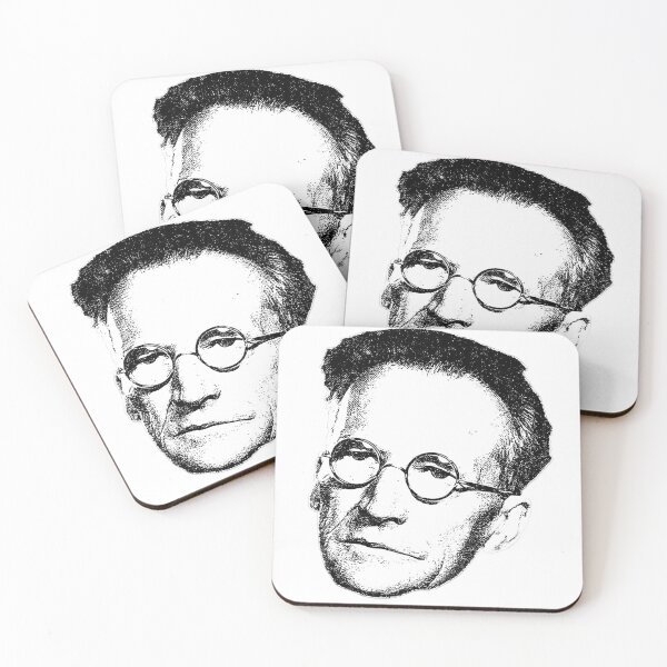 Item preview, Erwin Schrödinger Floating Head (contrast 1) designed and sold by GodsAutopsy.