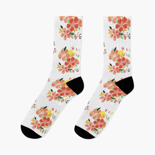 Item preview, Happiness Begins Florals designed and sold by Quirksnsmirks.