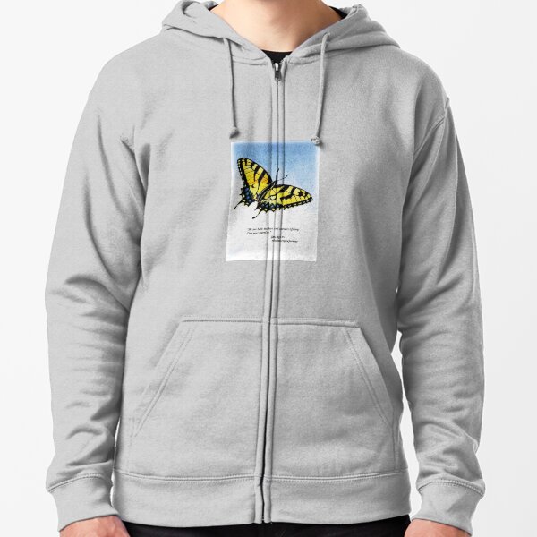 Lifelong Learning Butterfly Zipped Hoodie