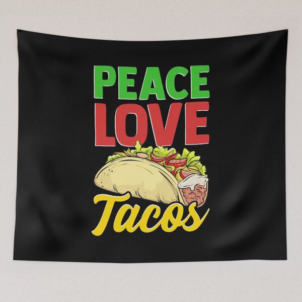 Item preview, Cute & Funny Peace Love Tacos Pacifist Food designed and sold by perfectpresents.