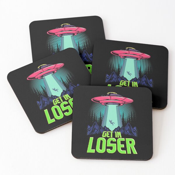 Item preview, Cute & Funny Get In Loser UFO Aliens Spaceship designed and sold by perfectpresents.