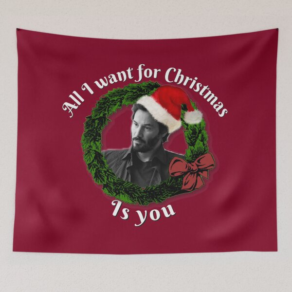 Item preview, Christmas Keanu  designed and sold by Pixel & Verse.