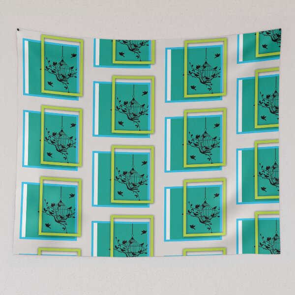 Item preview, Minty Birds designed and sold by OhOddrey.