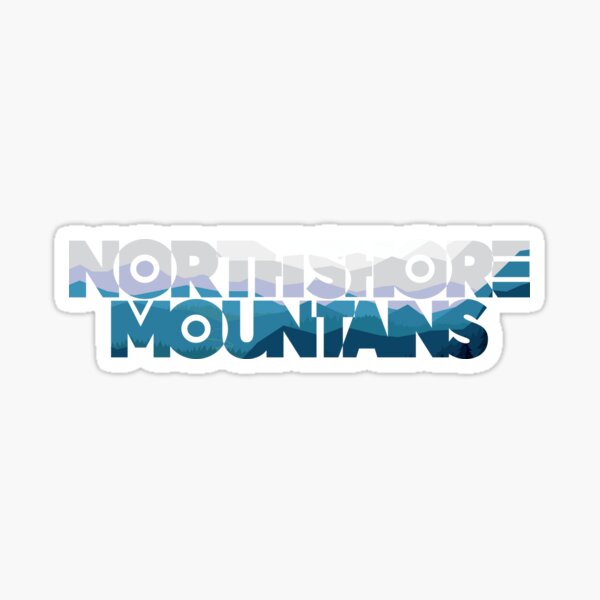 North Shore Mountains Sticker