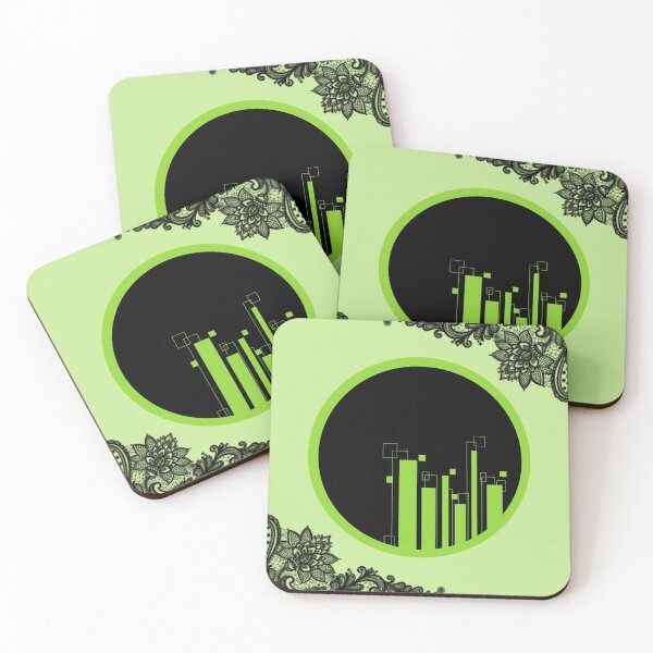 Item preview, Lime & Lacy Cityscape designed and sold by OhOddrey.