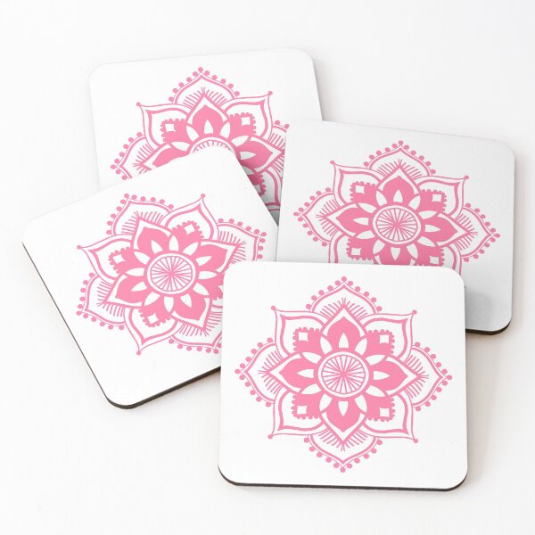Item preview, Pink mandala design flower sticker designed and sold by Art-by-Kayleeae.