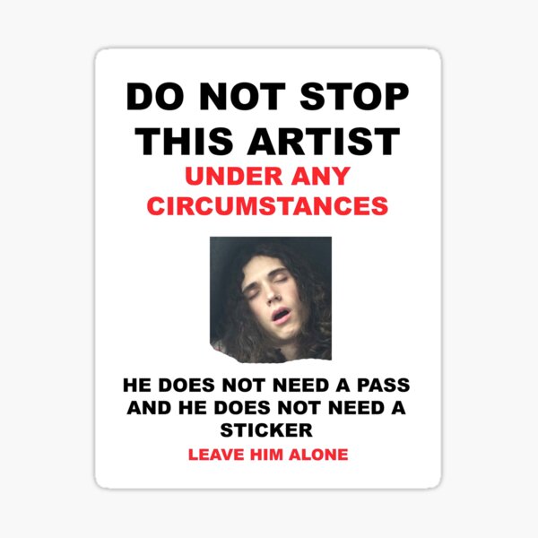 otto poster from nyc show Sticker