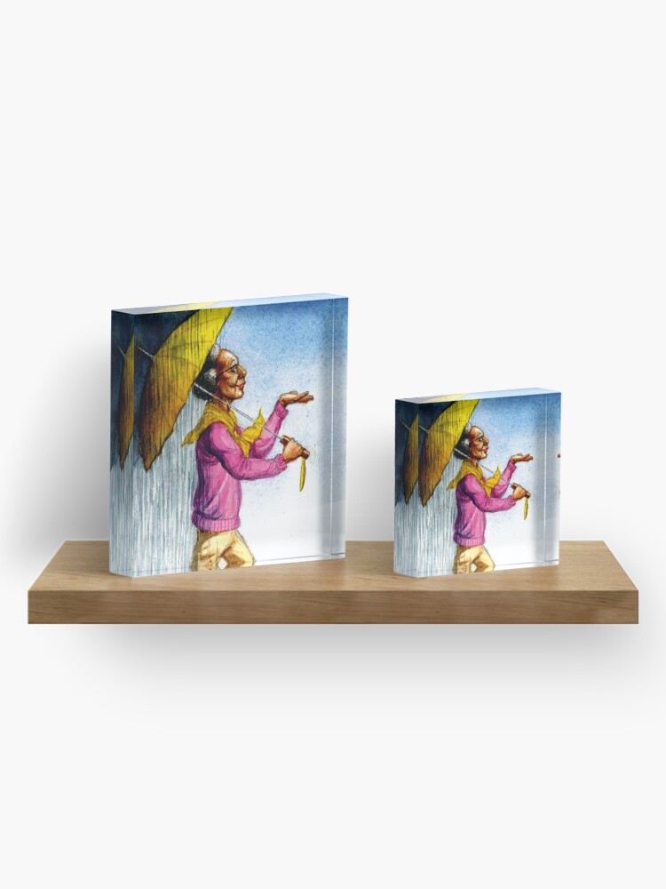 Alternate view of Choose to Enjoy Life Even on the Rainiest Days Acrylic Block