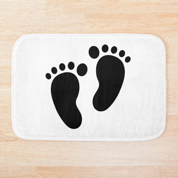 Foot Prints Bath Mat
