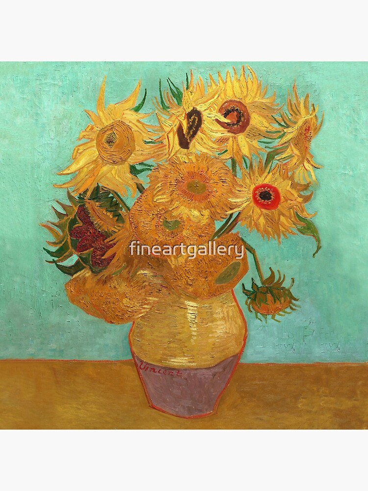 "Vincent Van Gogh Zwölf Sonnenblumen In Einer Vase" Poster von